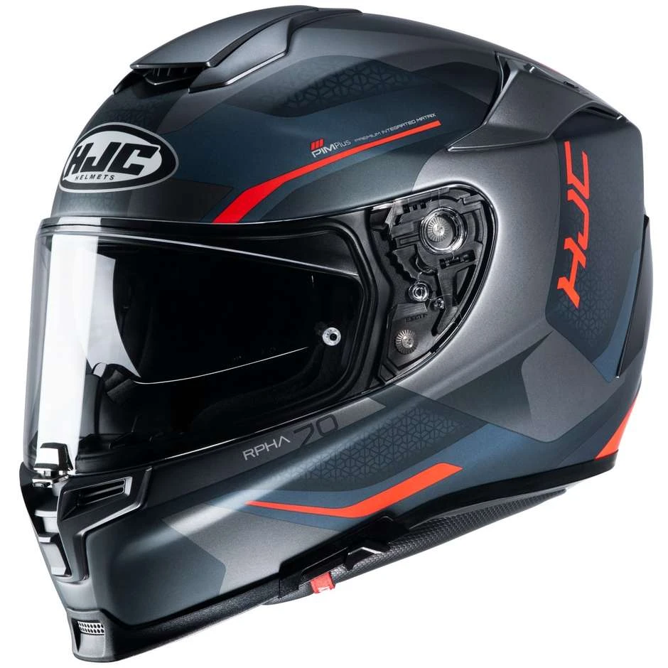 Vollgesichts-Motorradhelm Aus HJC-Faser RPHA 70 KOSIS MC6HSF Schwarz Grau Rot 3 Vollgesichts-Motorradhelm Aus HJC-Faser RPHA 70 KOSIS MC6HSF Schwarz Grau Rot