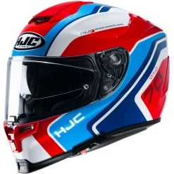 Vollgesichts-Motorradhelm Aus HJC-Faser RPHA 70 KROON MC21 Weiß Blau Rot