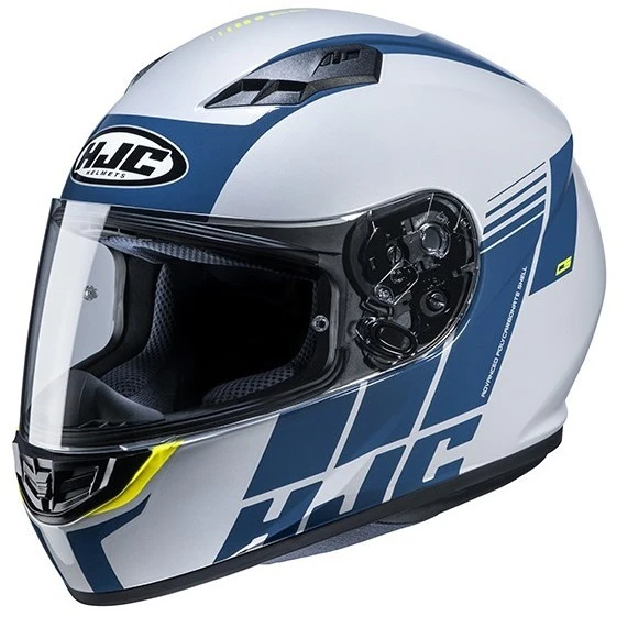 Vollgesichts-Motorradhelm HJC CS-15 MYLO MC24H Weiß Blau 3 Vollgesichts-Motorradhelm HJC CS-15 MYLO MC24H Weiß Blau