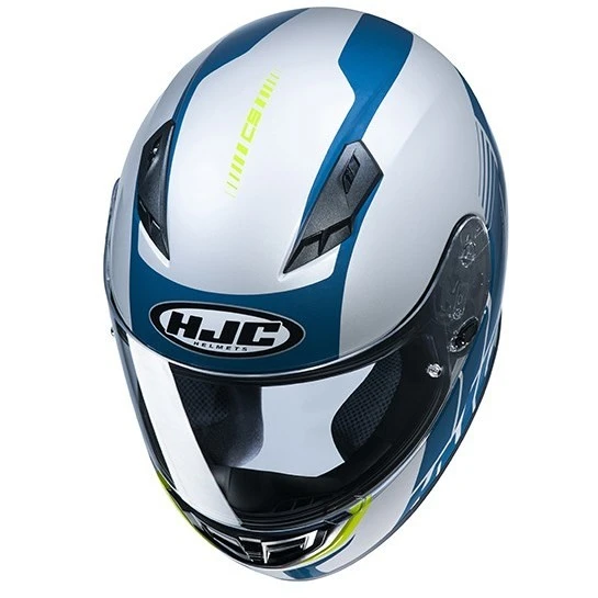 Vollgesichts-Motorradhelm HJC CS-15 MYLO MC24H Weiß Blau 4 Vollgesichts-Motorradhelm HJC CS-15 MYLO MC24H Weiß Blau – Bild 2