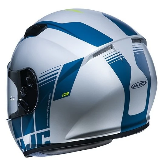 Vollgesichts-Motorradhelm HJC CS-15 MYLO MC24H Weiß Blau 5 Vollgesichts-Motorradhelm HJC CS-15 MYLO MC24H Weiß Blau – Bild 3